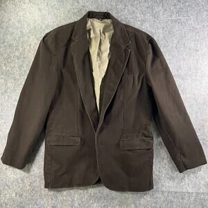 VTG 2005 Old Navy Classic Tailored Cotton Twill Blazer / Mens XL /Espresso Brown